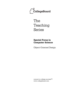 Object-Oriented Design AP Test Prep Object-Oriented Design AP Test Prep
