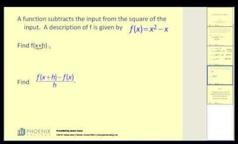 Finding Function Values Video Finding Function Values Video