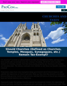 Churches and Taxes Handout Churches and Taxes Handout