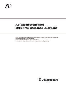 2014 AP® Macroeconomics Free-Response Questions AP Test Prep 2014 AP® Macroeconomics Free-Response Questions AP Test Prep