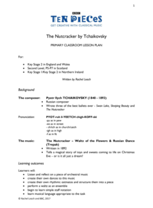 The Nutcracker by Tchaikovsky Unit Plan The Nutcracker by Tchaikovsky Unit Plan