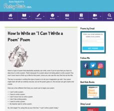 How to Write an “I Can’t Write a Poem” Poem Activity How to Write an “I Can’t Write a Poem” Poem Activity