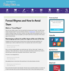 Forced Rhymes and How to Avoid Them Activity Forced Rhymes and How to Avoid Them Activity