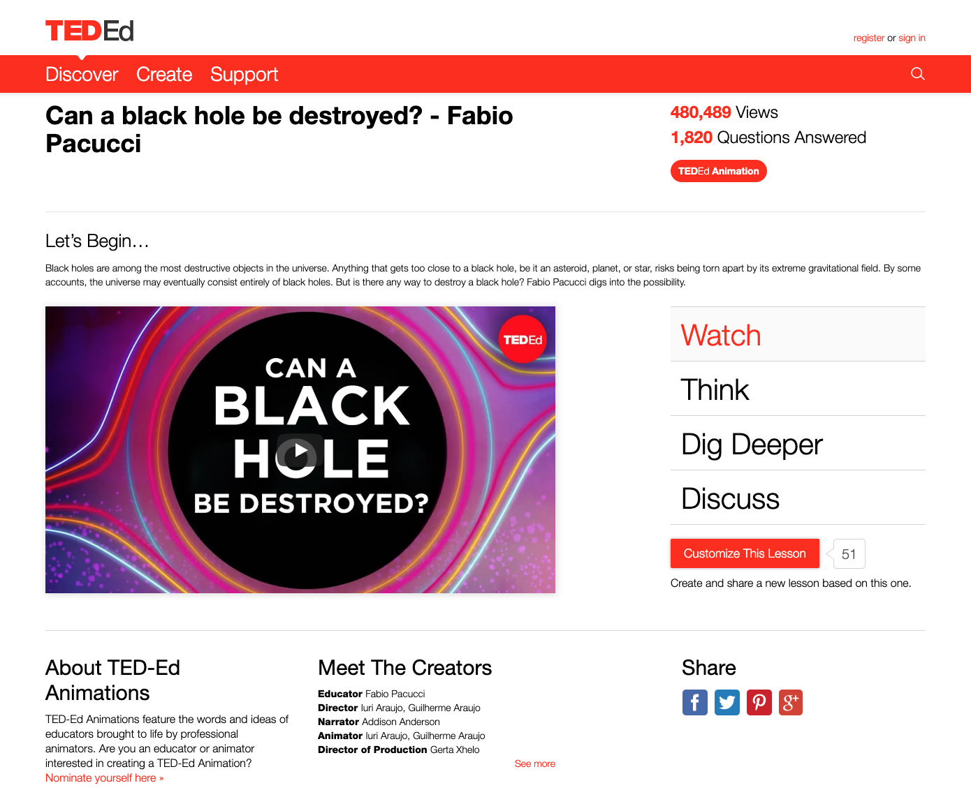 Can a Black Hole Be Destroyed? Instructional Video Can a Black Hole Be Destroyed? Instructional Video