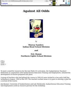 Against all Odds Lesson Plan Against all Odds Lesson Plan