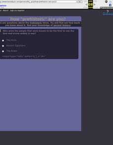 How "prehistoric" are you? Interactive How "prehistoric" are you? Interactive