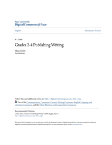 Publishing Writing Lesson Plan Publishing Writing Lesson Plan