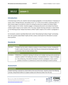 EngageNY Grade 10 ELA: Module 2, Unit 2 EngageNY Grade 10 ELA: Module 2, Unit 2