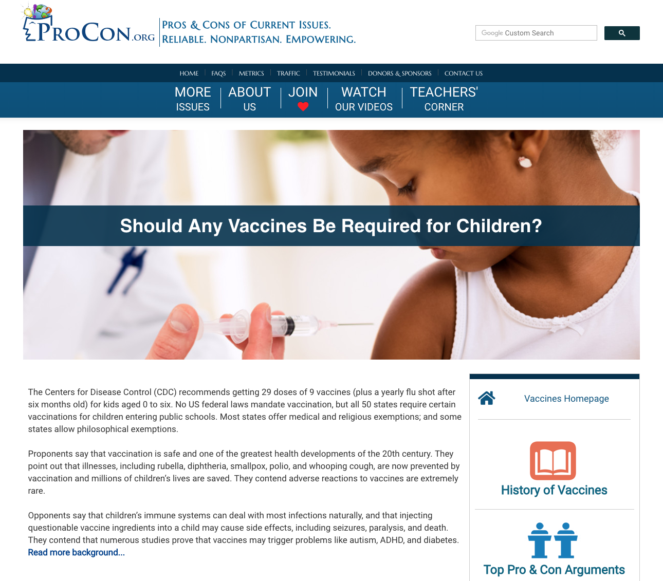 Vaccines for Kids Handout Vaccines for Kids Handout