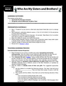 Who are My Sisters and Brothers? Lesson Plan Who are My Sisters and Brothers? Lesson Plan