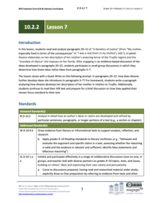 Grade 10 ELA Module 2: Unit 2, Lesson 7 Lesson Plan Grade 10 ELA Module 2: Unit 2, Lesson 7 Lesson Plan