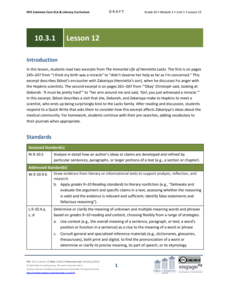 Grade 10 ELA Module 3: Unit 1, Lesson 12 Lesson Plan Grade 10 ELA Module 3: Unit 1, Lesson 12 Lesson Plan