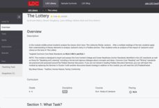 The Lottery Lesson Plan The Lottery Lesson Plan