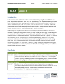 Grade 10 ELA Module 3: Unit 2, Lesson 8 Lesson Plan Grade 10 ELA Module 3: Unit 2, Lesson 8 Lesson Plan