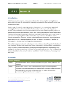 Grade 10 ELA Module 3: Unit 2, Lesson 11 Lesson Plan Grade 10 ELA Module 3: Unit 2, Lesson 11 Lesson Plan