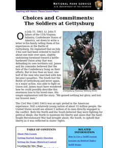 Choices and Commitments: The Soldiers at Gettysburg Lesson Plan Choices and Commitments: The Soldiers at Gettysburg Lesson Plan