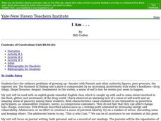 I Am . . . Lesson Plan I Am . . . Lesson Plan