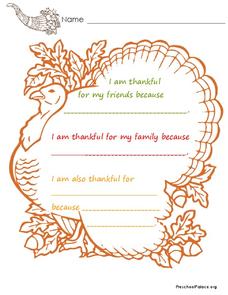 I Am Thankful Lesson Plan I Am Thankful Lesson Plan