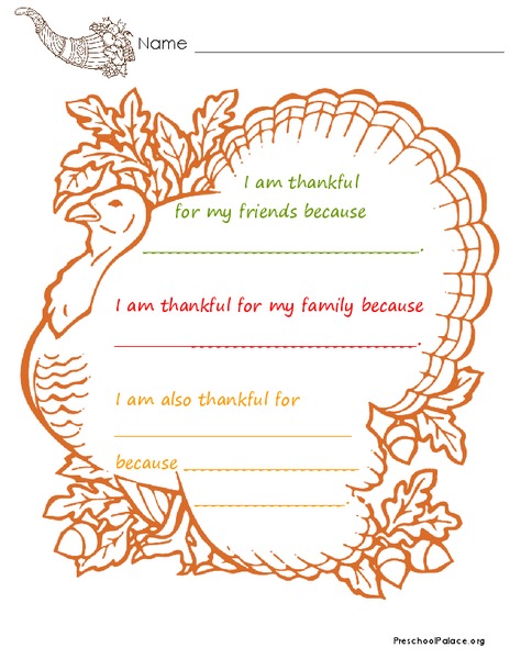I Am Thankful Lesson Plan I Am Thankful Lesson Plan