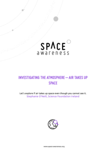Investigating the Atmosphere - Air Takes Up Space Lesson Plan Investigating the Atmosphere - Air Takes Up Space Lesson Plan