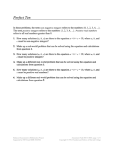 Perfect Ten Assessment Perfect Ten Assessment