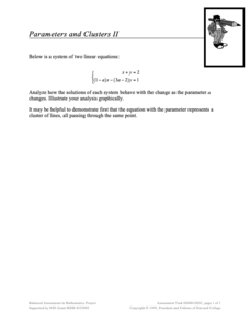 Parameters and Clusters II Assessment Parameters and Clusters II Assessment