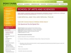I Am Special and You Are Special Too Lesson Plan I Am Special and You Are Special Too Lesson Plan