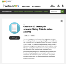 Grade 9-10 Literacy in Science: Using DNA to Solve a Crime Unit Plan Grade 9-10 Literacy in Science: Using DNA to Solve a Crime Unit Plan