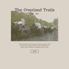 The Overland Trails 1840-1860 Interactive The Overland Trails 1840-1860 Interactive