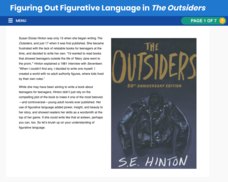 Figuring Out Figurative Language in The Outsiders Interactive Figuring Out Figurative Language in The Outsiders Interactive