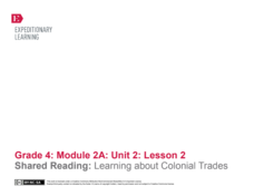 Shared Reading: Learning About Colonial Trades Lesson Plan Shared Reading: Learning About Colonial Trades Lesson Plan