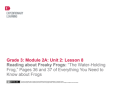 Reading about Freaky Frogs: “The Water-Holding Frog" Lesson Plan Reading about Freaky Frogs: “The Water-Holding Frog" Lesson Plan