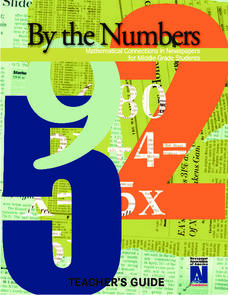 By the Numbers: Mathematical Connections in Newspapers for Middle-Grade Students Unit Plan By the Numbers: Mathematical Connections in Newspapers for Middle-Grade Students Unit Plan