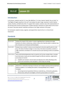 Grade 11 ELA Module 1: Unit 2, Lesson 23 Lesson Plan Grade 11 ELA Module 1: Unit 2, Lesson 23 Lesson Plan