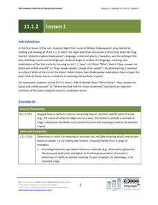 EngageNY Grade 11 ELA Module 1, Unit 2 EngageNY Grade 11 ELA Module 1, Unit 2