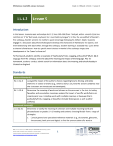 Grade 11 ELA Module 1: Unit 2, Lesson 5 Lesson Plan Grade 11 ELA Module 1: Unit 2, Lesson 5 Lesson Plan