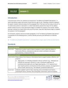 EngageNY Grade 11 ELA: Module 2, Unit 2 EngageNY Grade 11 ELA: Module 2, Unit 2
