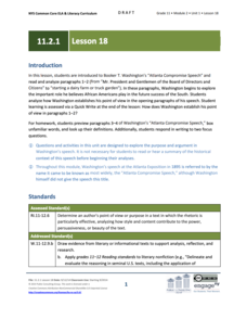 Grade 11 ELA Module 2: Unit 1, Lesson 18 Lesson Plan Grade 11 ELA Module 2: Unit 1, Lesson 18 Lesson Plan