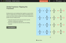 Quotients of Fractions: Flipping the Fractions! Interactive Quotients of Fractions: Flipping the Fractions! Interactive