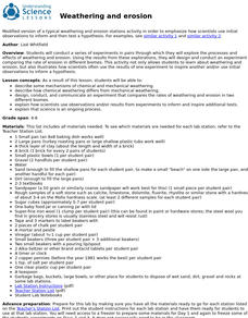 Weathering and Erosion Lesson Plan Weathering and Erosion Lesson Plan