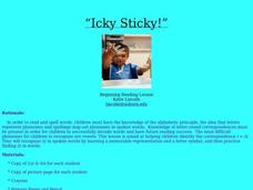 Icky Sticky Lesson Plan Icky Sticky Lesson Plan