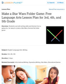 Make a Star Wars Folder Game Lesson Plan Make a Star Wars Folder Game Lesson Plan