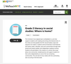Grade 2 Literacy in Social Studies: Where Is Home? Unit Plan Grade 2 Literacy in Social Studies: Where Is Home? Unit Plan