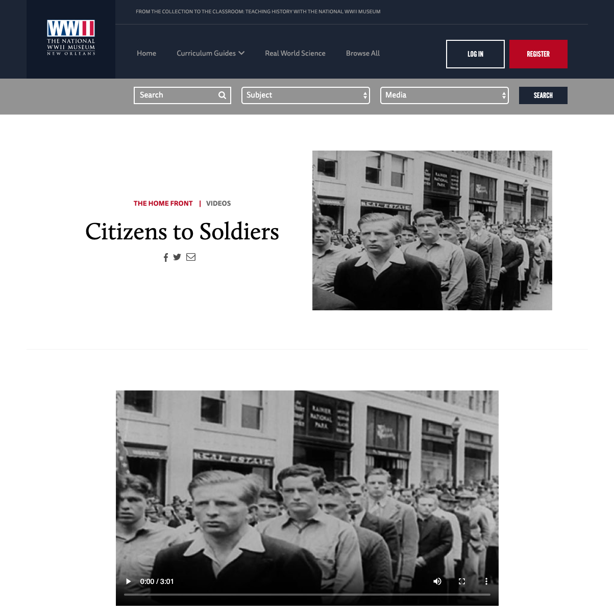 Citizens to Soldiers Video Citizens to Soldiers Video