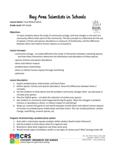 Food Webs/Clipfish Lesson Plan Food Webs/Clipfish Lesson Plan