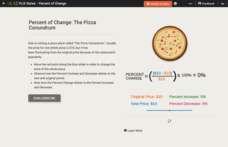 Percent of Change: The Pizza Conundrum Interactive Percent of Change: The Pizza Conundrum Interactive