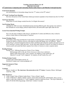 Teaching American History for All Lesson Plan Teaching American History for All Lesson Plan