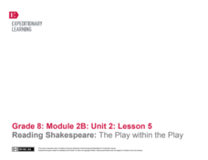 Reading Shakespeare: The Play within the Play Lesson Plan Reading Shakespeare: The Play within the Play Lesson Plan