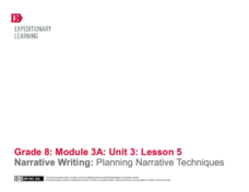 Narrative Writing: Planning Narrative Techniques Lesson Plan Narrative Writing: Planning Narrative Techniques Lesson Plan