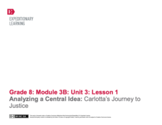 EngageNY Grade 8 ELA: Module 3b, Unit 3: Bringing the Journey to Life EngageNY Grade 8 ELA: Module 3b, Unit 3: Bringing the Journey to Life